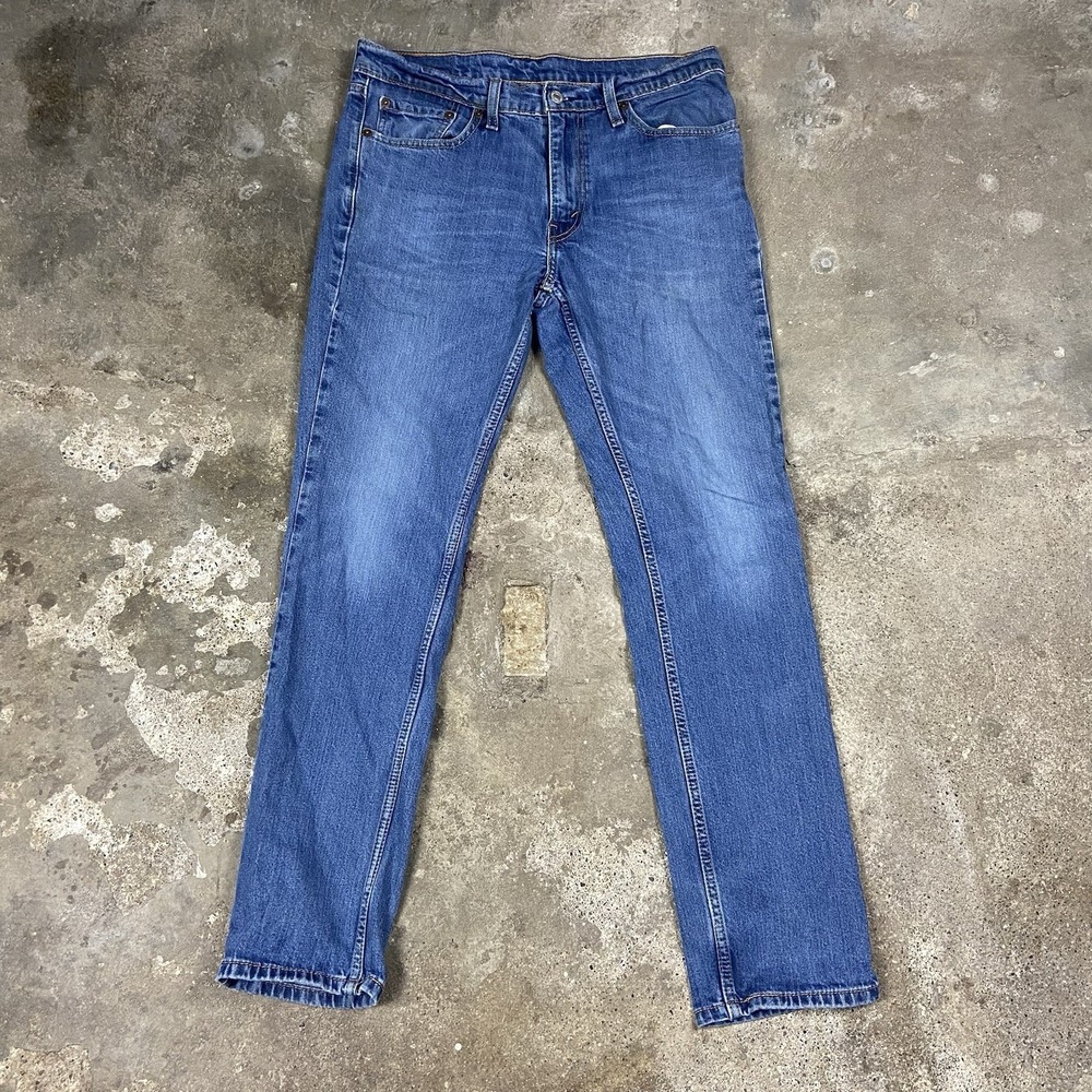 Levi's 511 Jeans Size 32x32 Blue Denim Medium Wash Slim Fit Narrow‎ Leg